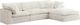 Meridian Furniture Cozy 4-Piece Cream 119" Modular Sectional-0