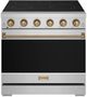 Thor Kitchen® Gordon Ramsay 36" Stainless Steel/Bronze Freestanding Pro Style Electric Range-0