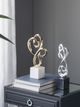 A & B Home Black/Chrome Sculpture-5