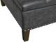 Olliix by Madison Park Lindsey Charcoal Square Cocktail Ottoman-2