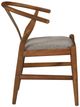 Coaster® Dinah 2-Piece Walnut/Brown Y-Shaped Back Wishbone Dining Side Chair Set-3