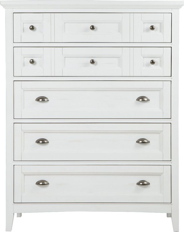 Magnussen Home® Heron Cove Chalk White/Dovetail Grey Drawer Chest-1