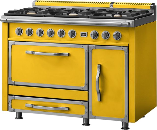 Viking® Tuscany 48" Daffodil Pro Style Dual Fuel Range-3