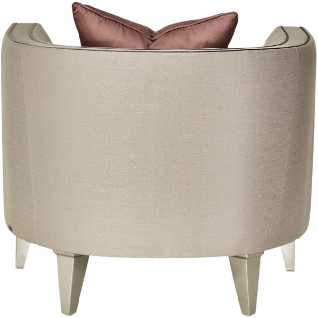 Michael Amini® Linea Metallic/Silver Mist Chair-3