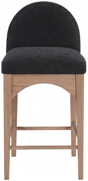 Meridian Furniture Waldorf Black/Natural 37" Counter Stool-1