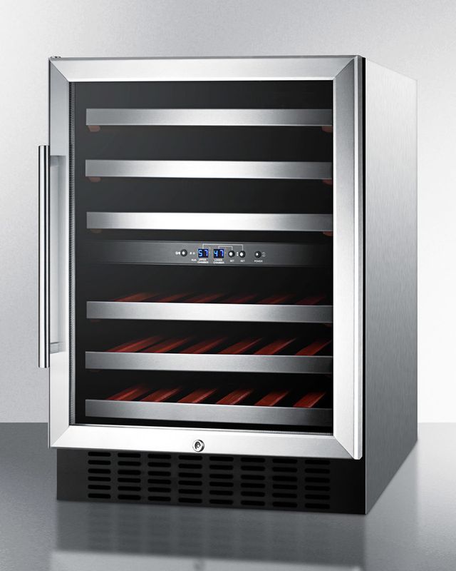 Summit® 24" Stainless Steel Wine Cooler-1