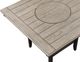 Crown Mark Fulton Light Gray Counter Table with Black Base-3