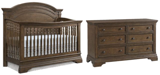 Westwood Design Olivia 2-Piece Rosewood Arch Nursery Bedroom Set-0