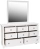 New Classic® Home Furnishings Tamarack White Dresser and Mirror Set-3