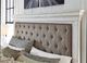 Benchcraft® Kanwyn Whitewash Queen Upholstered Panel Headboard-3