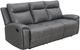 Steve Silver Co. Gaston Gray Manual Reclining Sofa with Drop-Down Console-0