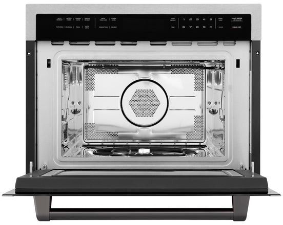 ZLINE Autograph Edition 24" 1.6 Cu. Ft. Fingerprint Resistant Satin Stainless Steel Electric Speed Oven-3