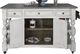 International Furniture Direct Stone Gray/White Kitchen Island-1