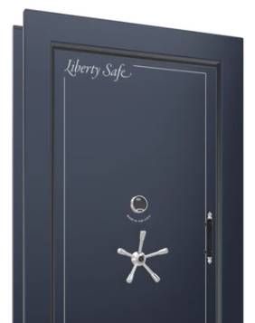 Liberty Safe Blue Gloss In-Swing Left Hinge Electronic Vault Door-1