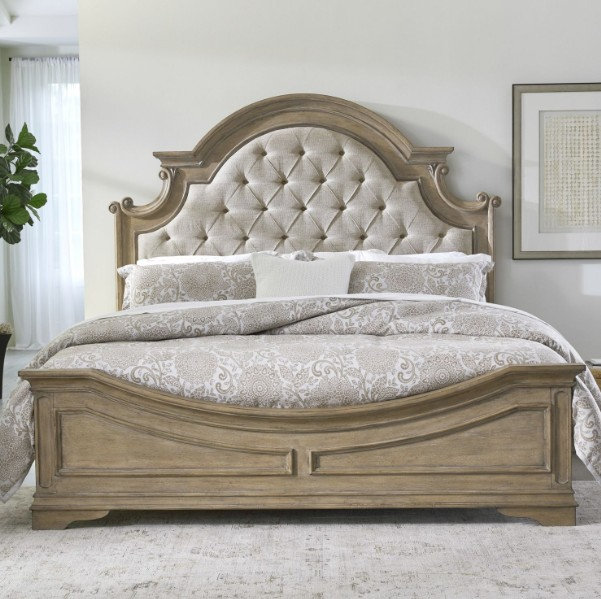 Liberty Furniture Magnolia Manor Queen Upholstered Panel Bed