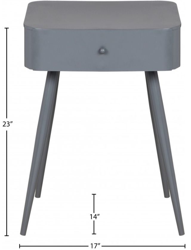 Meridian Furniture Rylan Gray Nightstand-2