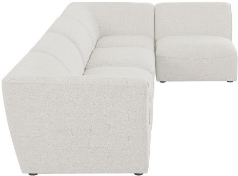 Meridian Furniture Miramar 5-Piece Cream Modular Sectional-2