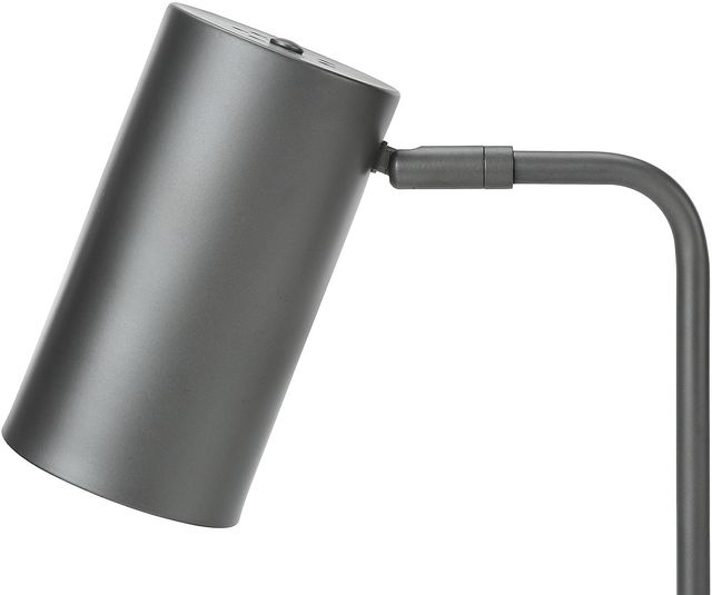 Monarch Specialties Inc. 18"H Grey Metal Table Lamp-1