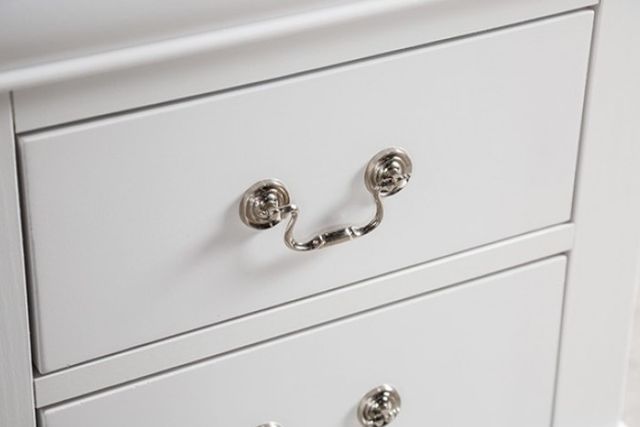 Furniture of America® Louis Philippe White Nightstand-3