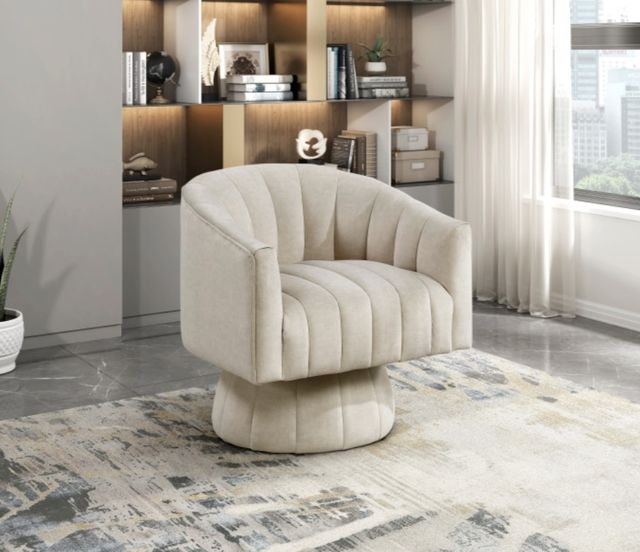 Homelegance® Bristol Taupe Swivel Chair-1