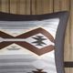 Olliix by Woolrich Grey/Brown California King Bitter Creek Oversized Comforter Set-5
