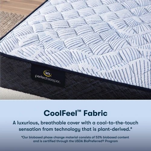 Serta® Perfect Sleeper® Blue Lagoon Nights 12" Wrapped Coil Firm Tight Top Queen Mattress-6