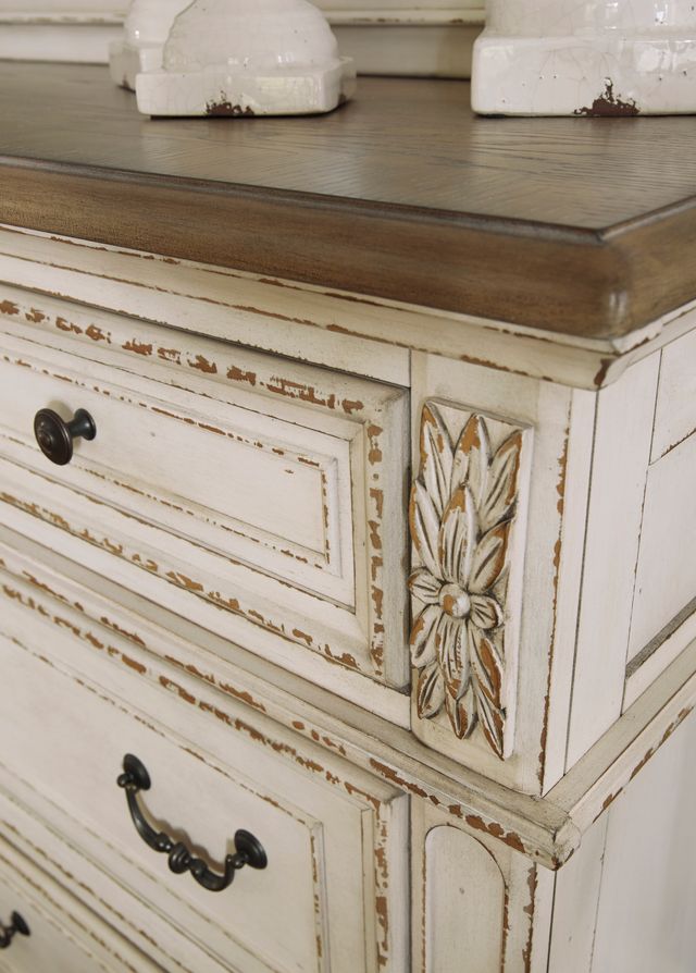 Signature Design by Ashley® Realyn Antiqued Two-Tone Dresser and Mirror-3