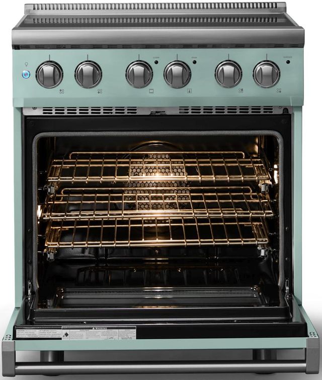 Viking® 5 Series 30" Splash Pro Style Electric Range with Polished Chrome Trim-1