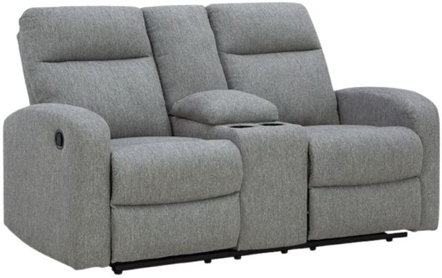 Signature Design by Ashley® Gauntlet Sterling Manual Reclining Loveseat-0