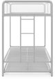 dhp furniture® Isaiah Off White Twin Triple Bunk Bed-2