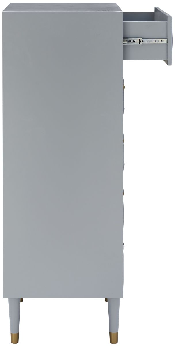 Linon Geo Gray Chest-3