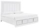 Signature Design by Ashley® Chalanna White Queen Upholstered Storage Panel Bed-0