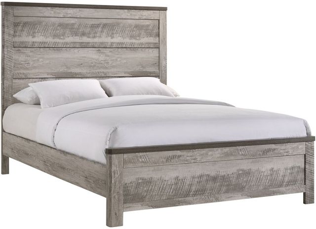 Elements International Millers Cover Gray Full Panel Bed-0