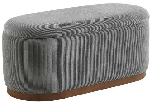 Homelegance® Nell Gray Lift-Top Storage Bench-0