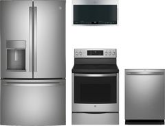 GE Profile™ 4 Piece Stainless Steel Kitchen Package