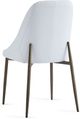 Inspire™ Cleo 2-Piece Aged Gold/White Side Chair-1