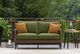 Signature Design by Ashley® Horizon Hall Brown/Green Aluminum Outdoor Loveseat -4