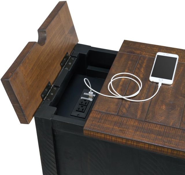 Martin Svensson Rustic Brown Side Table with Black Base-4