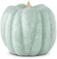 K & K Interiors Green 4.5 Inch Wax Pumplin Lumlnara Indoor Candle-0