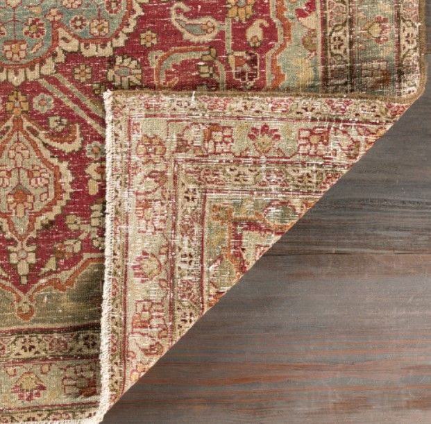 Surya Antique One of a Kind Beige/Red 4'x6' Area Rug-2