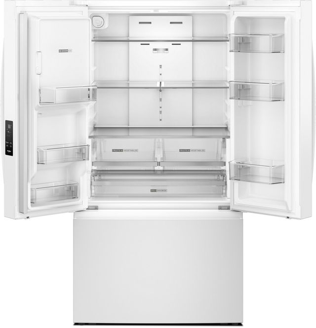 Whirlpool® 36" 29.6 Cu. Ft. White French Door Refrigerator with In-Door Water Dispenser and Ice Maker-1