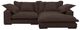Moe's Home Collection Daydream 2-Piece Dark Brown L-Shaped Sectional Sofa and Chaise-1