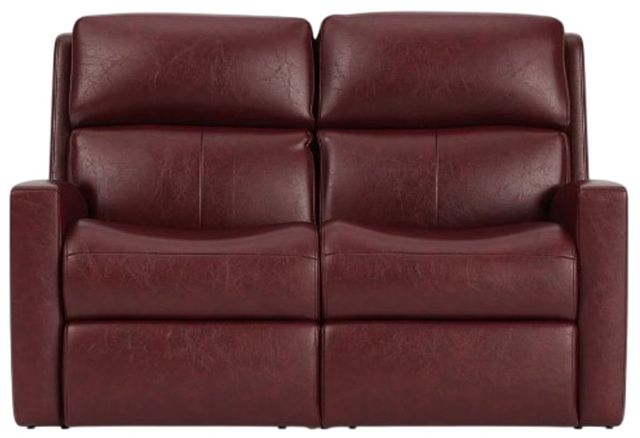 Flexsteel® Customizable Catalina Leather Power Reclining Loveseat with Power Headrest-2