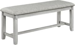 Crown Mark Clara Driftwood Dining Bench 
