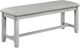 Crown Mark Clara Driftwood Dining Bench-0