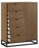 HH2 Home Reserve Light Brown Gentleman's Chest of Drawers-4
