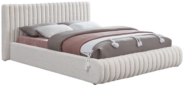 Meridian Furniture Nash Cream King Panel Bed-0