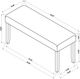 Crown Mark Dune Beige/Gray Bench-2
