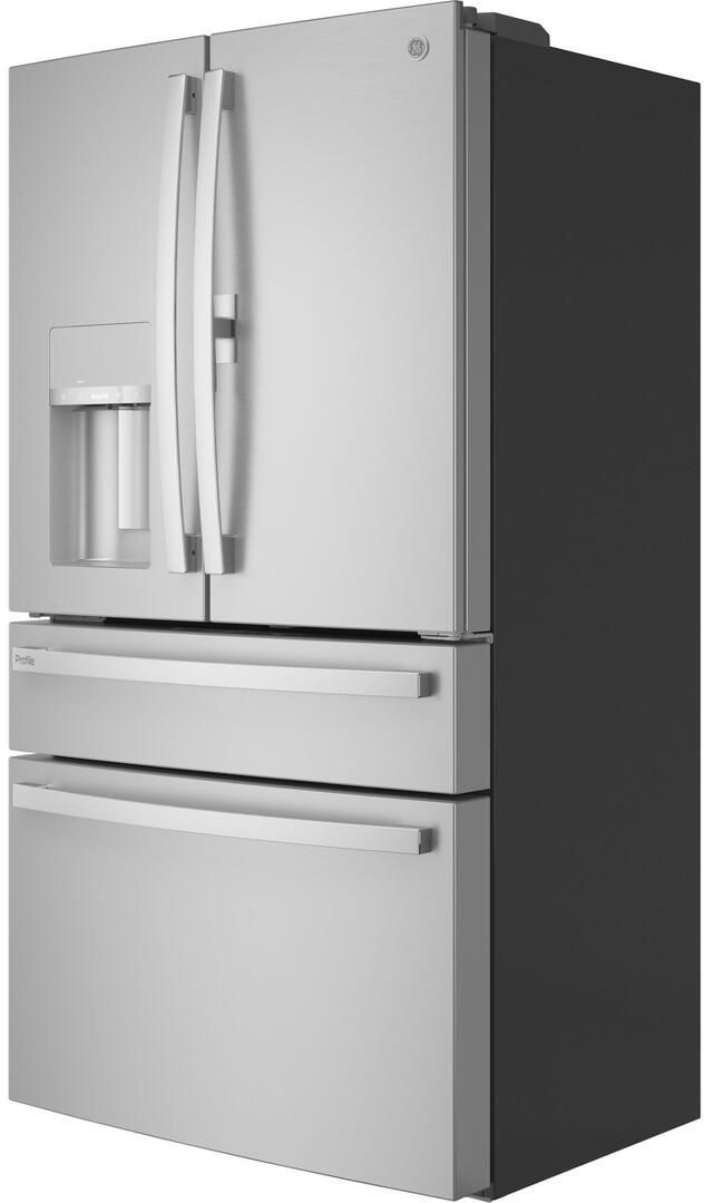 GE Profile™ 36 in. 22.3 Cu. Ft. Fingerprint Resistant Stainless Smart Counter Depth French Door Refrigerator with Door In Door-4