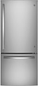 GE® 30" 20.9 Cu. Ft. Fingerprint Resistant Stainless Steel Bottom Freezer Refrigerator-0